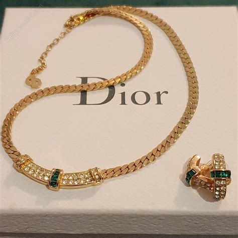 art deco christian dior necklace and earring|christian dior necklace for sale.